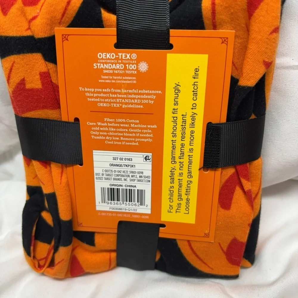 Hyde &Eek Toddler Unisex 18 Month 2-Pc Halloween Pajama Set Pumpkin NWT